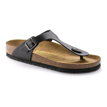 Dámské Gizeh Birkenstock Birko-flor Černé | CZ 436LIS